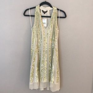 Anthropologie Sequined Swing Dress